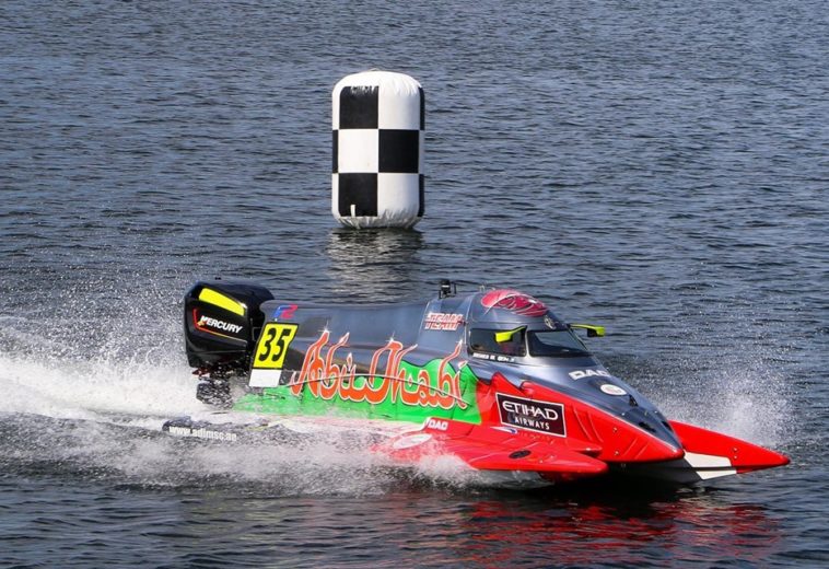 UIM F2 – Rashed Al Qemzi (Abu Dhabi Team #35) maintains  the leadership of world championship, thanks to second place  at the Norvegian GP. Good race also for Rashed Al Tayer (Abu Dhabi Team #36), who gained 5th place