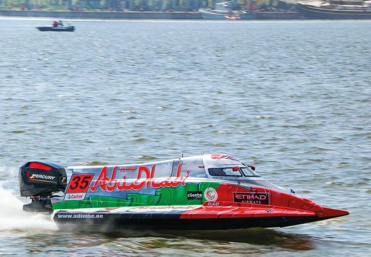 UIM – F2 :  Rashed Al Qemzi  (#35 Abu Dhabi Team) vince il GP d’Italia e consolida la leadership nel Mondiale